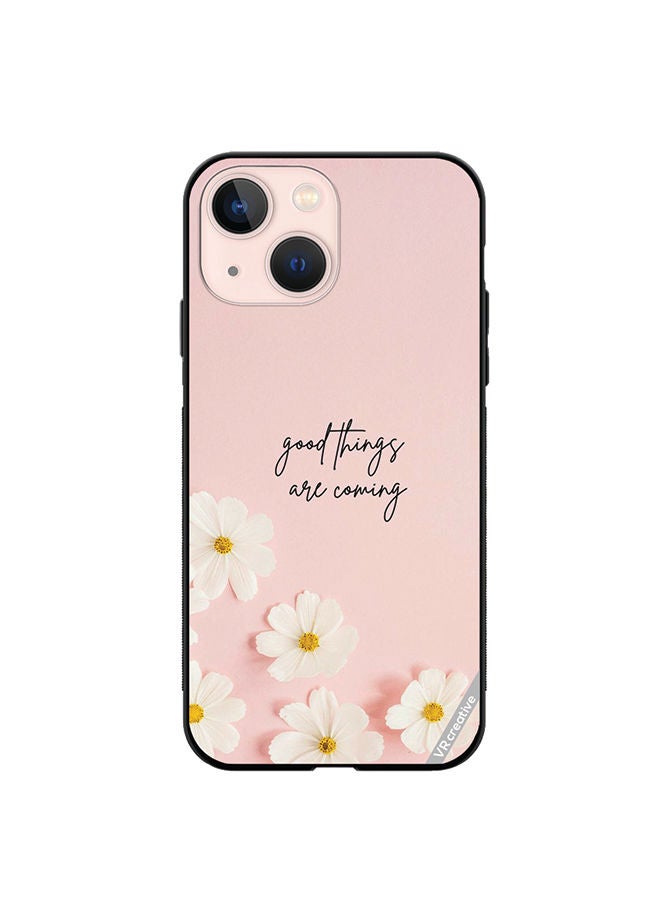 VR CREATIVE Protective Case Cover For Apple iPhone 13 mini Good Things Are Coming Design Multicolour - Image 1