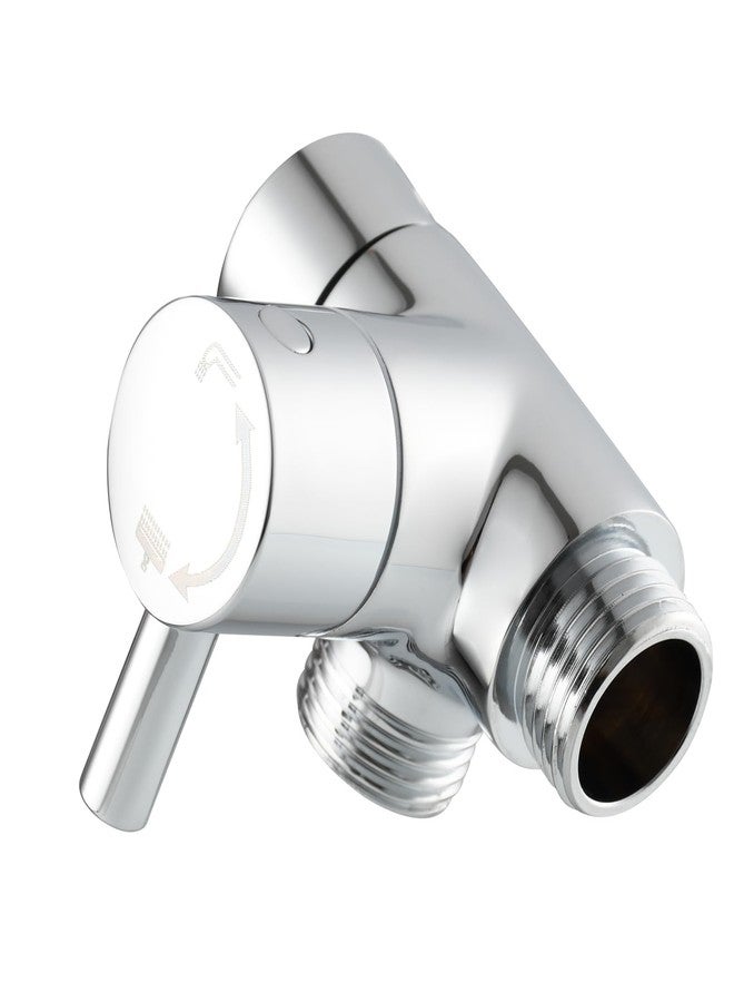 Tecmolog Shower Adapter Brass G1/2 Shower Arm Diverter Chrome for Handheld Shower Head and Fixed Shower Head - Image 1
