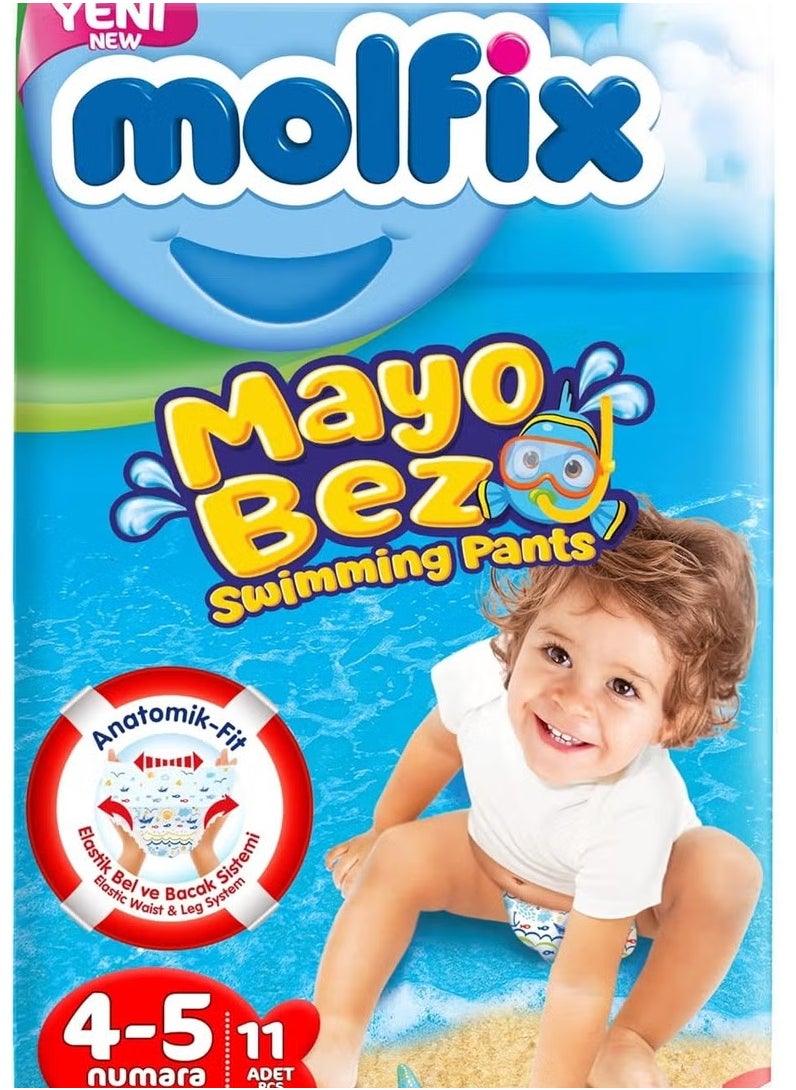 Molfix Molfix Mayo Bez Swimming Pants Diapers - Size 4-5 (9-15 kg) - 11 Pieces  - Image 2