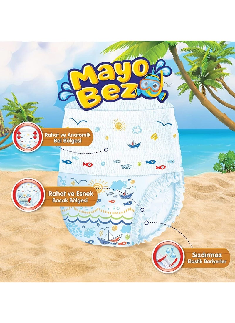 Molfix Molfix Mayo Bez Swimming Pants Diapers - Size 4-5 (9-15 kg) - 11 Pieces  - Image 3