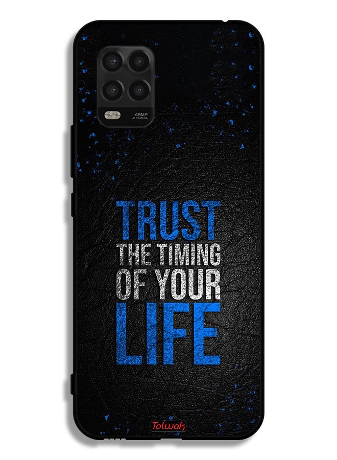 Xiaomi Mi 10 Lite 5G Protective Case Cover Trust The Timing Of Your Life