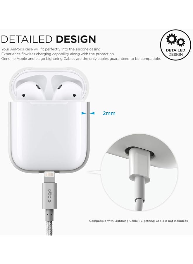 Elago Airpods Silicone Case White - Image 5