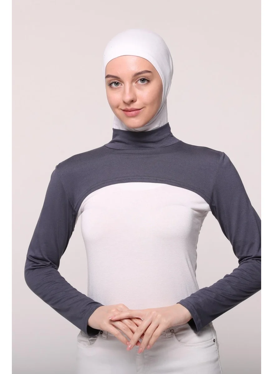 التوبة Turtleneck Neck Collar Sleeve