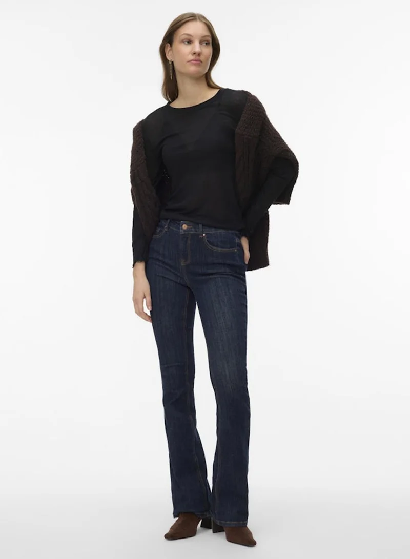 فيرو مودا Long Sleeve Fitted Top