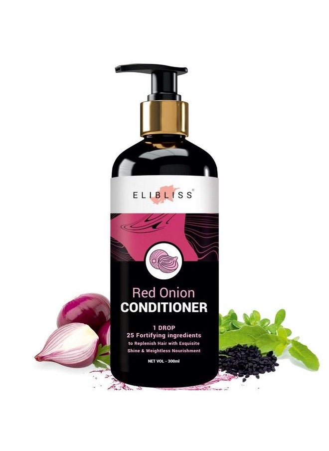 ELIBLISS - Red Onion Conditioner For Hair Growth & Hair Fall Control With Red Onion Seed Oil Extract Black Seed Oil &Hydrolyzed Wheat Protein - Image 1