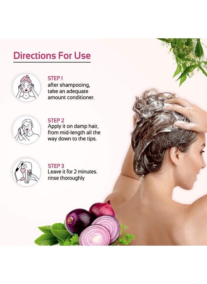 ELIBLISS - Red Onion Conditioner For Hair Growth & Hair Fall Control With Red Onion Seed Oil Extract Black Seed Oil &Hydrolyzed Wheat Protein - Image 1