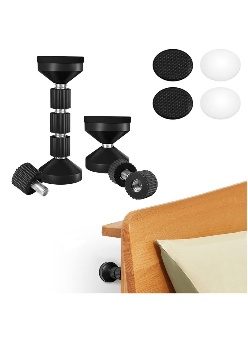 SYOSI Adjustable Headboard Stoppers, Threaded Bed Frame Anti-Shake Tool, Bedside Stopper Prevent Loosening Anti-Shake Fixer, Telescopic Stabilizer, Protect Wall  - Image 1
