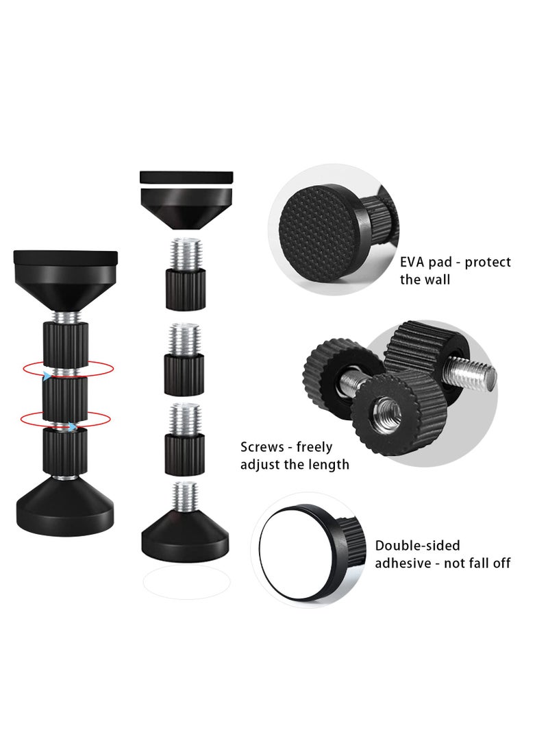 SYOSI Adjustable Headboard Stoppers, Threaded Bed Frame Anti-Shake Tool, Bedside Stopper Prevent Loosening Anti-Shake Fixer, Telescopic Stabilizer, Protect Wall  - Image 2