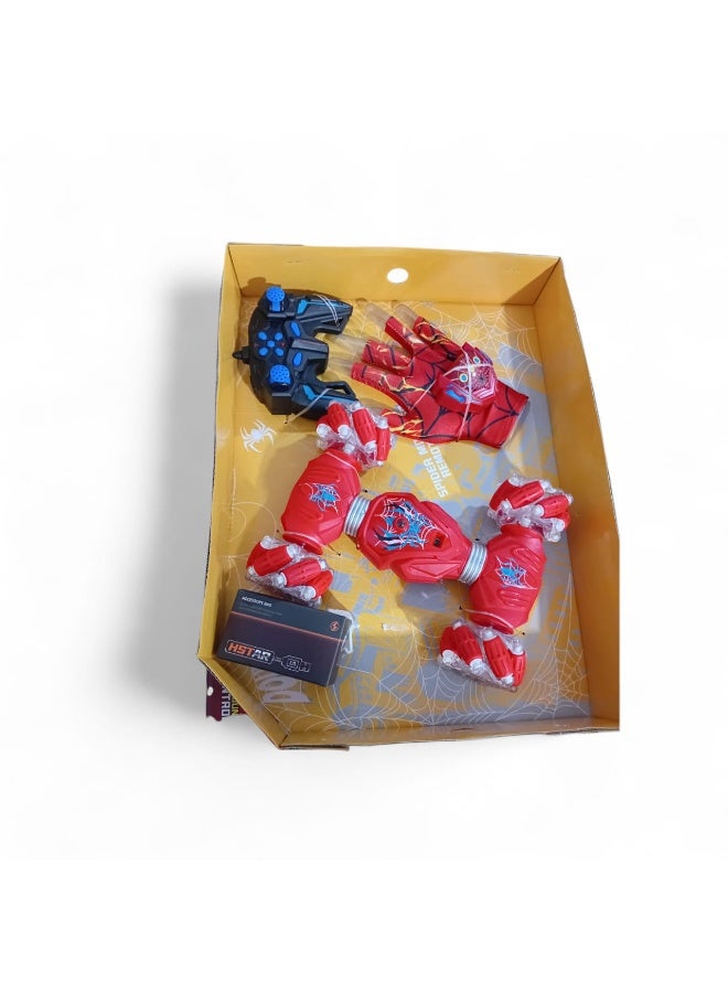 Spider-Man Inspired RC Stunt Car - Sideways Movement and Lights - Kids Toy - Image 2