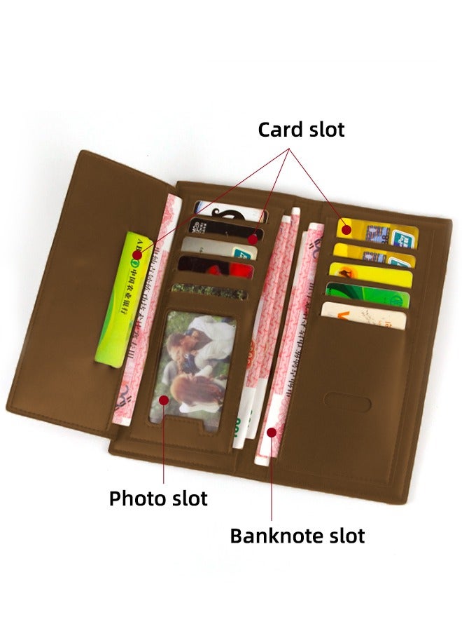 MenBense Men'S Wallet - Multifunctional Large Capacity Fashion Men'S Long Wallet - Multi-Card Slot Zipper Bag Wallet Money Clip Rfid Business Wallet - Image 3