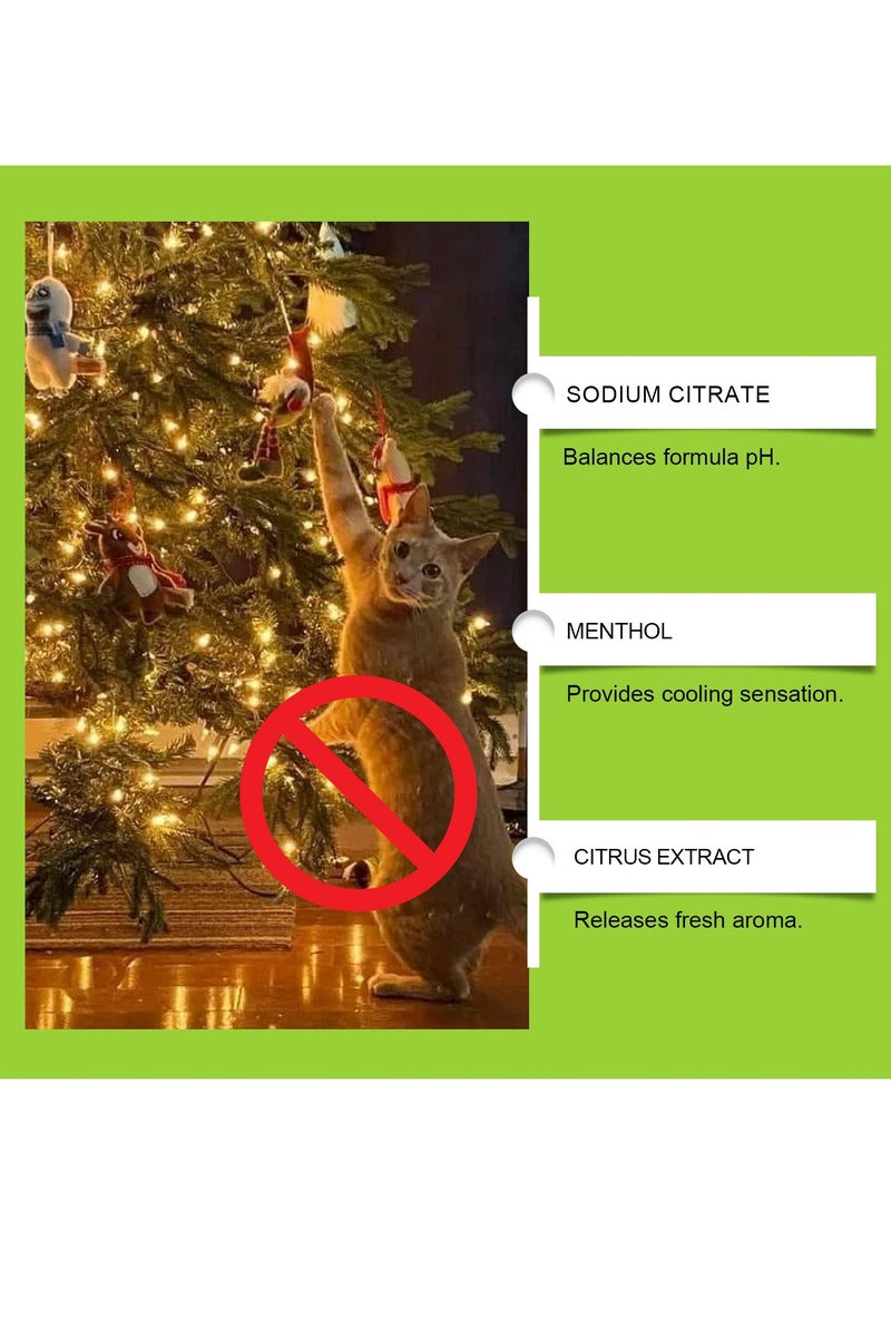 YEGBONG Natural Cat Deterrent Spray - 100ml No-Scratch Formula, Furniture Protector with Plant-Based Ingredients, Training Aid to Keep Cats Off Counters/Couches (Indoor Use, Unscented) - Image 4