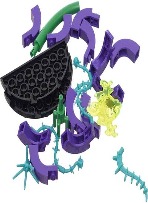 Generic Plastic Medium Assembling Building Sembo Block Halloween party With Poisonous Flower Ghost Valley and Instruction For Kids Set Of 86 Pieces +6 - Multi Color