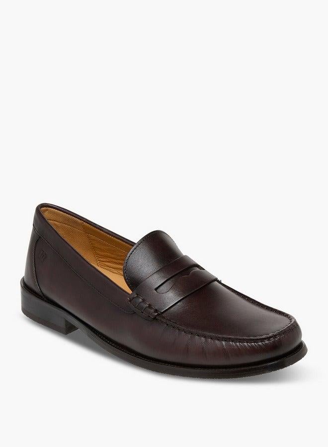 DUCHINI Men's Solid Slip-On Loafers - Image 1