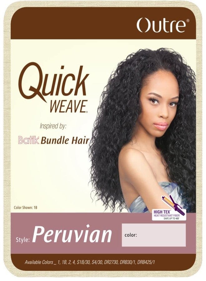Outre PERUVIAN (DRB425/1)-Quick Weave Batik Bundle Hair Half Wig - Image 2
