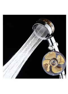 Excefore High Pressure Water Saving Shower，High-pressure shower head with filter and pause switch， Easy Install Handheld Turbocharged Shower Head 360 Degrees Rotating Blue  - Image 5