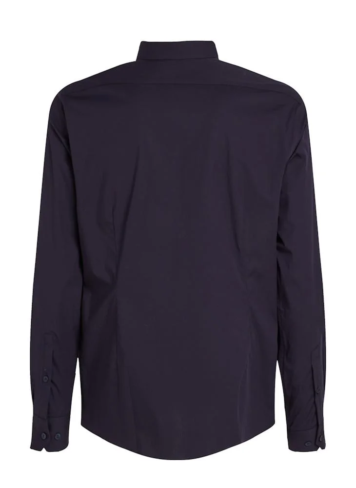 CALVIN KLEIN Regular Fit Stretch Cotton Poplin Shirt