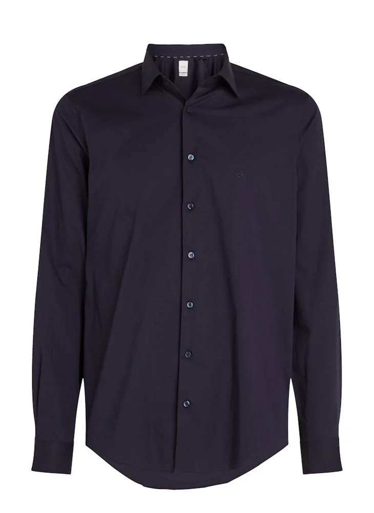 CALVIN KLEIN Regular Fit Stretch Cotton Poplin Shirt