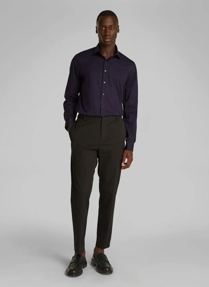 CALVIN KLEIN Regular Fit Stretch Cotton Poplin Shirt