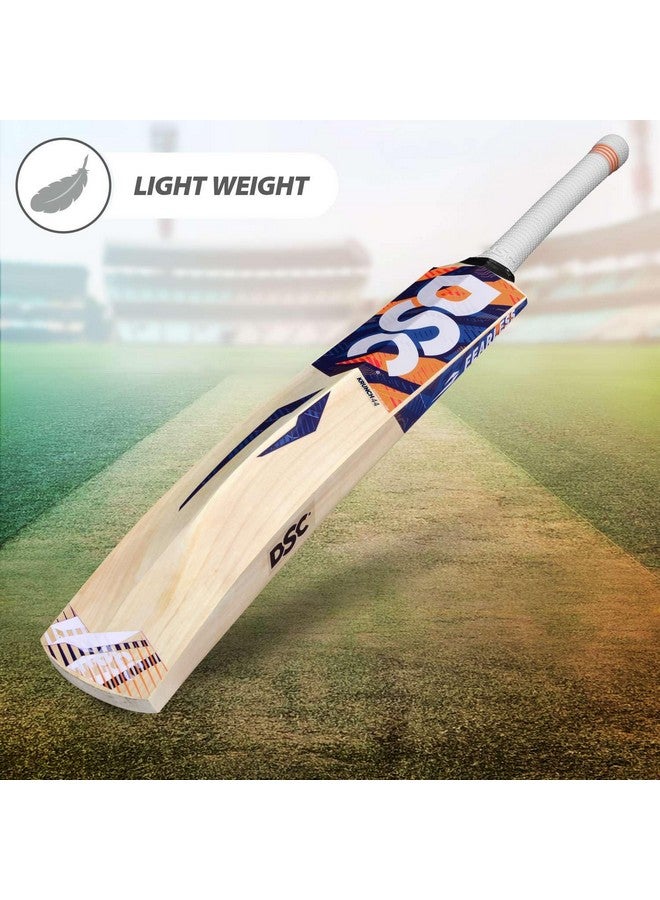 DSC مضرب كريكيت كرانش 44 من خشب كشمير، حجم-رجالي، برتقالي - Image 5