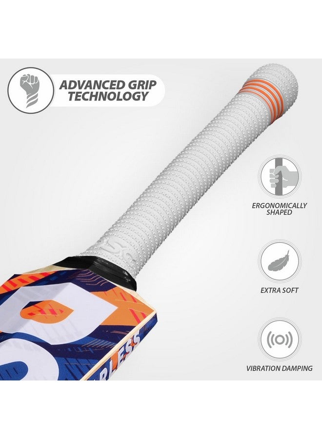 DSC مضرب كريكيت كرانش 44 من خشب كشمير، حجم-رجالي، برتقالي - Image 3