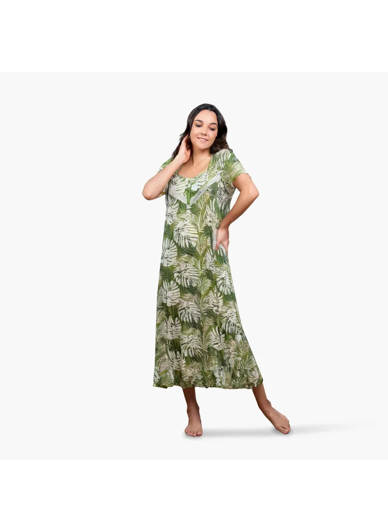 Aadaraya Printed Night Gown
