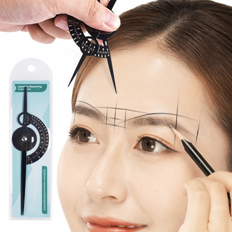Tattoo Eyebrow Ruler Three-Point Positioning Permanent Makeup Symmetrical Tool Compass Grooming Stencil Shaper Balance Ruler - Image 3