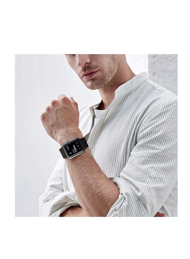 ten.tech Ten Tech Silicone Sport Band for Apple Watch Ultra/Ultra 2 49mm 45mm 44mm 42mm, Waterproof Soft Silicone Sports Band for iWatch Ultra SE 8/7/6/5/4/3/2/1, black - Image 5