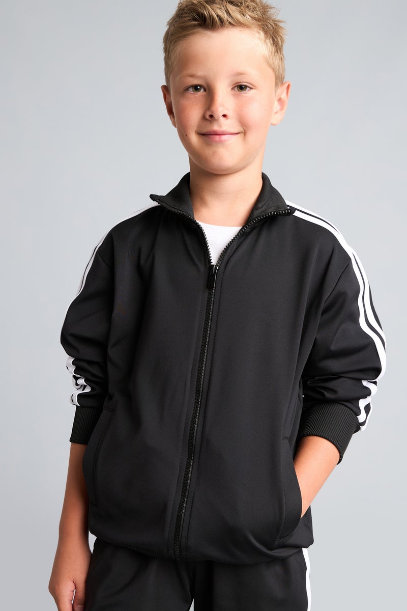 DeFacto Black Boy Boy Black Sweatshirt and Sweatpants Set Casual - Image 3