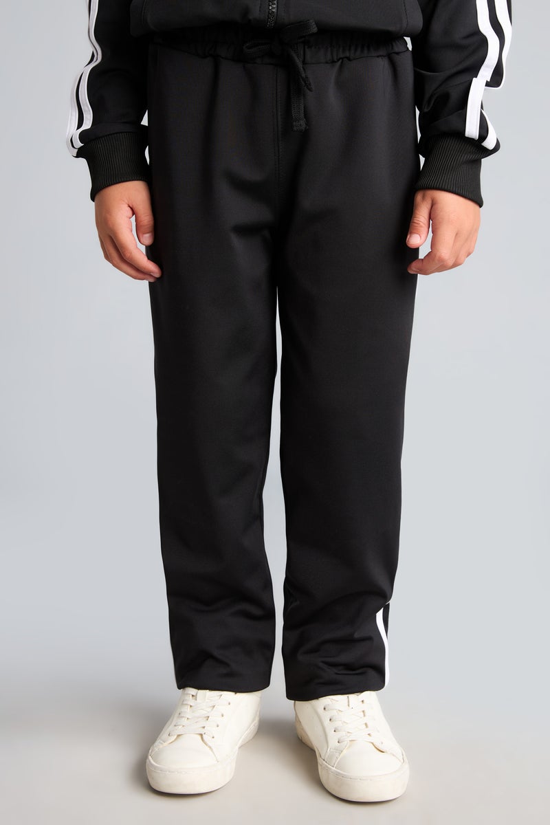 DeFacto Black Boy Boy Black Sweatshirt and Sweatpants Set Casual - Image 5
