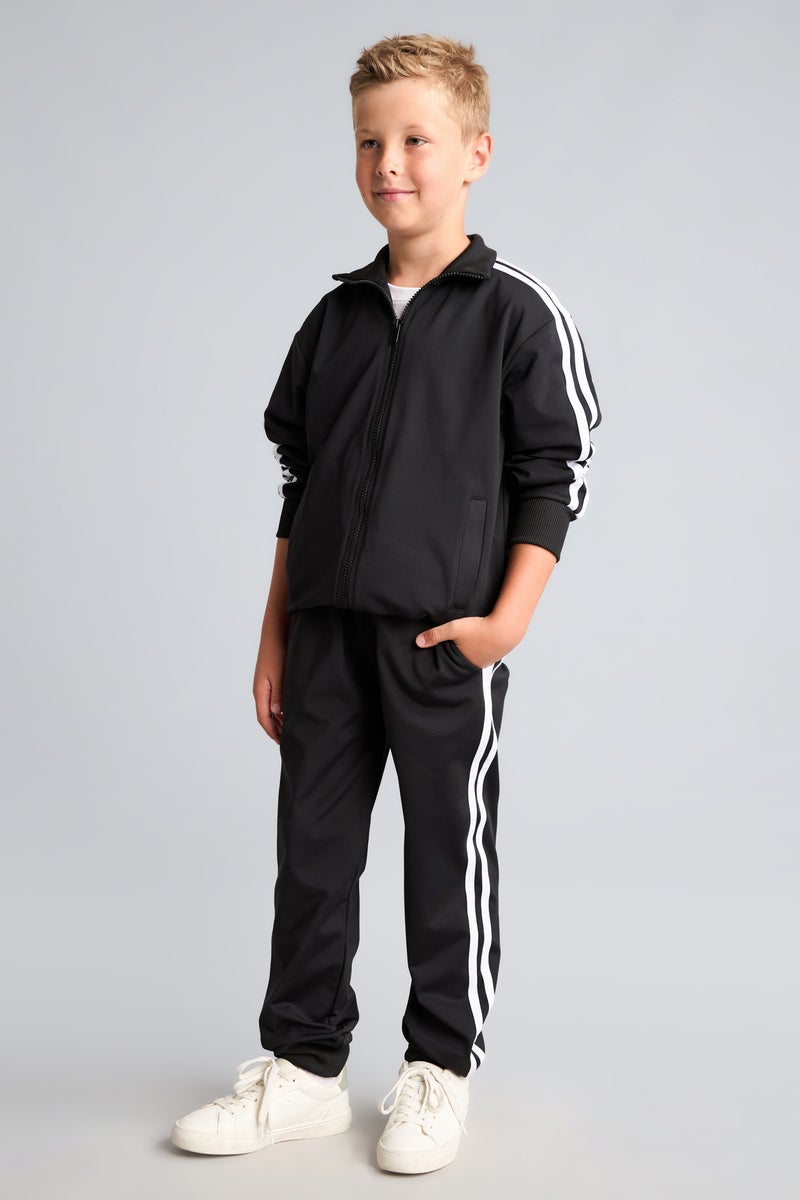 DeFacto Black Boy Boy Black Sweatshirt and Sweatpants Set Casual - Image 1