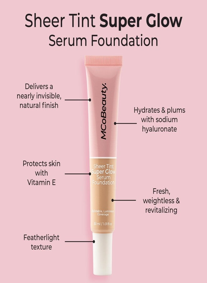 MCoBeauty Super Glow Sheer TINT Serum Foundation 0.5-2, Ultra-Invisible, Skin Perfecting, Lightweight, with Kiwi Fruit Extract and Shea Butter, Vegan, Cruelty Free Cosmetics - Image 2