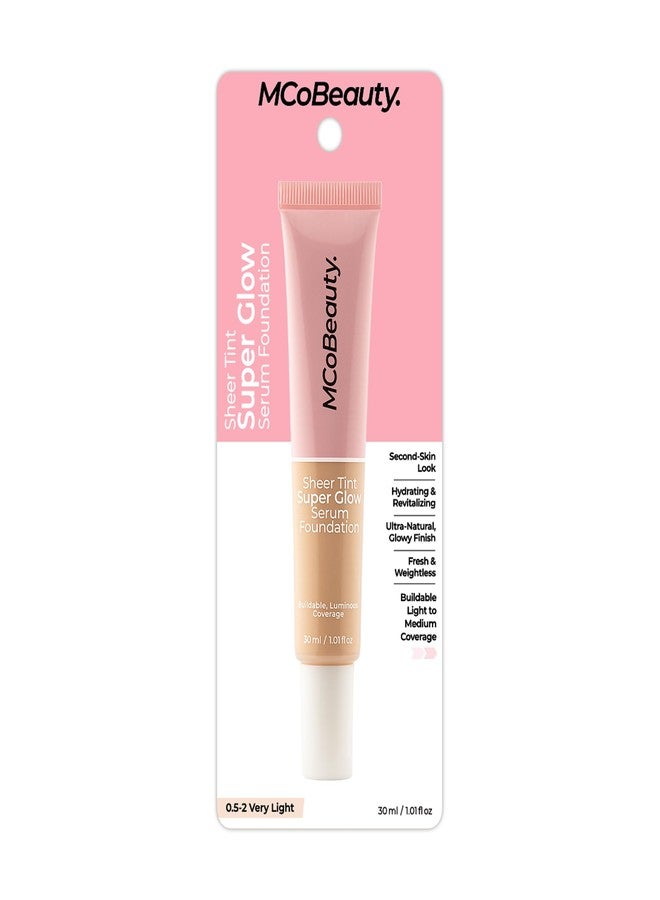 MCoBeauty Super Glow Sheer TINT Serum Foundation 0.5-2, Ultra-Invisible, Skin Perfecting, Lightweight, with Kiwi Fruit Extract and Shea Butter, Vegan, Cruelty Free Cosmetics - Image 5