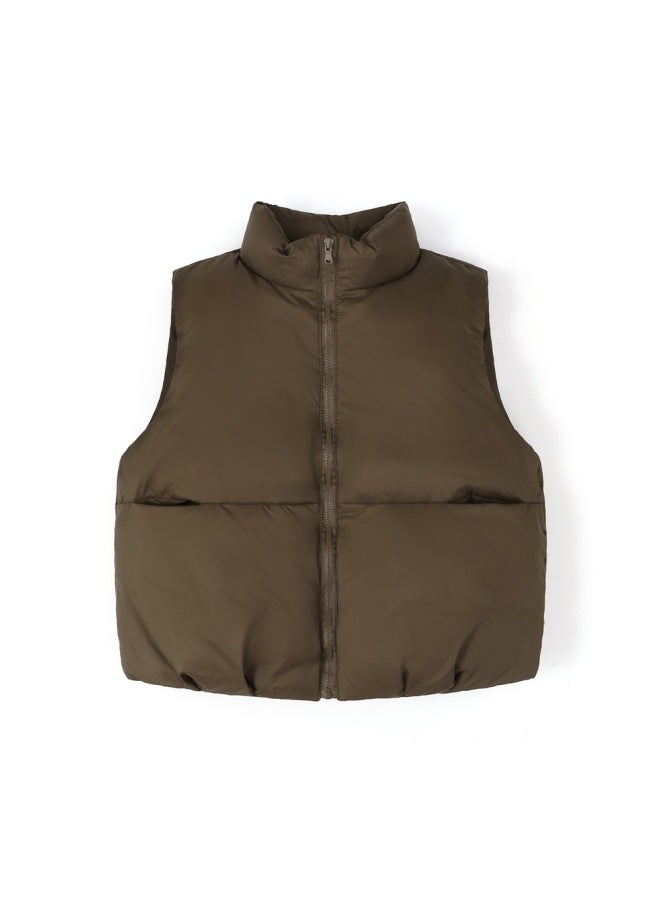 New Autumn And Winter Style Men's Women's Children's Unisex Versatile Vest Down Jacket For Warmth Kids Waistcoat Vest - Image 1