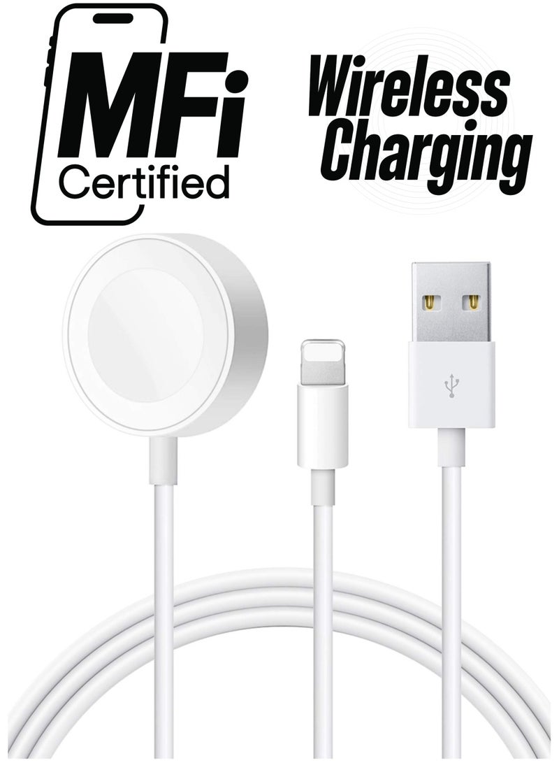 MFi Certified Apple Watch Charger – Magnetic Cable for iPhone Compatibility - Image 1