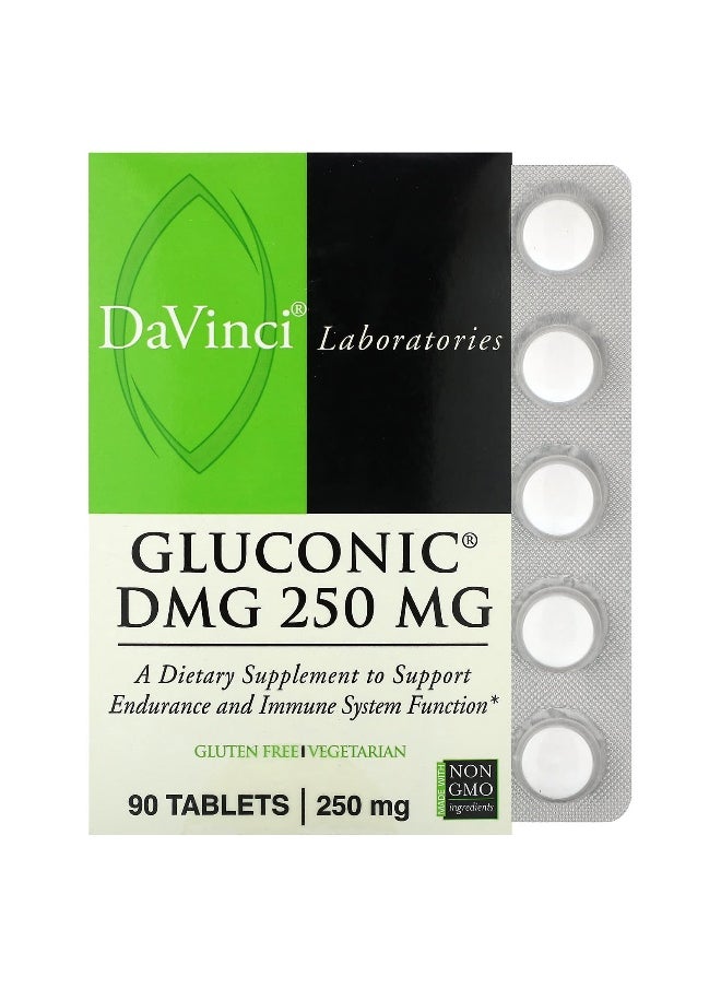 DaVinci Laboratories DaVinci Laboratories, Gluconic DMG , 250 mg , 90 Tablets  - Image 1