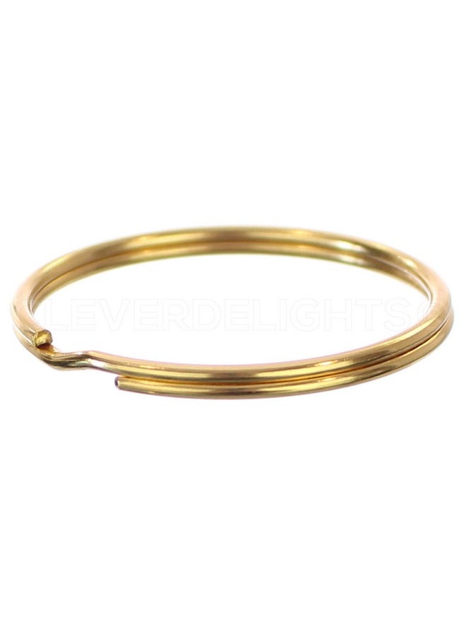 CleverDelights - 2" Key Rings Gold Color 10 Pack Large Split Key Rings 2 Inch - Image 1
