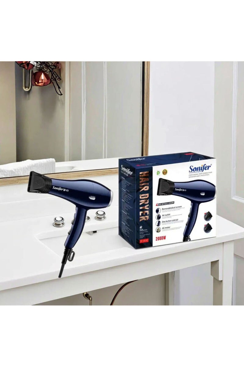سونفير Hair Dryer 2000W AC Motor - 2 Year Waranty SF-9542 - Image 4