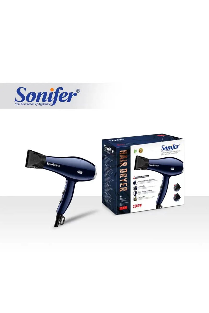 سونفير Hair Dryer 2000W AC Motor - 2 Year Waranty SF-9542 - Image 3