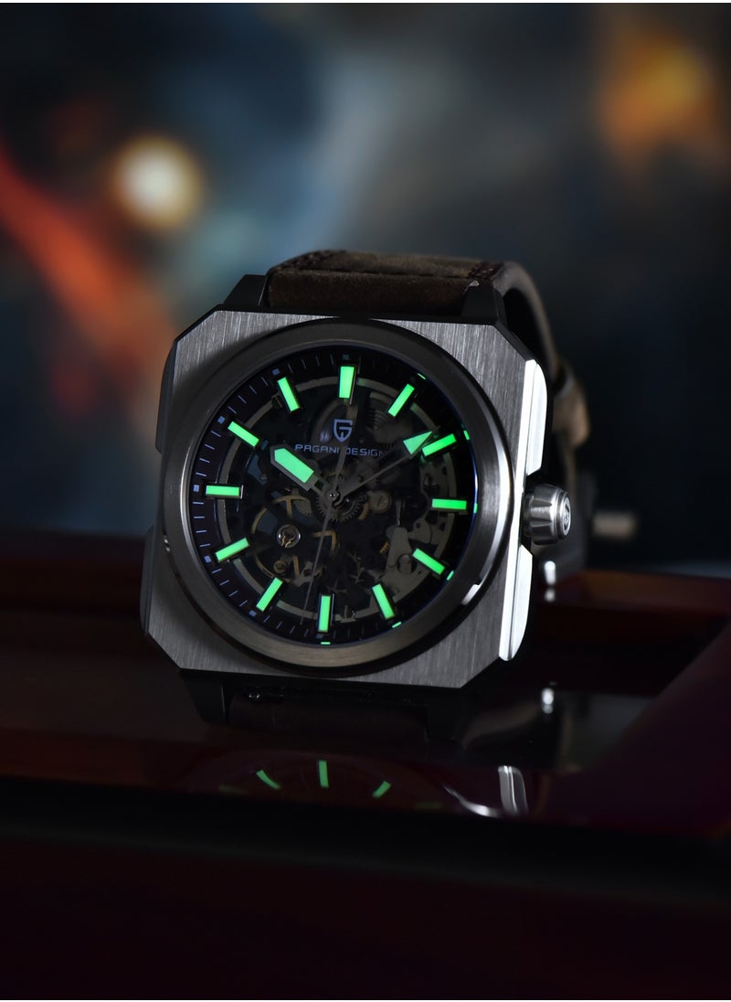 PAGANI DESIGN New Men's Mechanical Watches, Silicone Strap, Waterproof, Comfortable And Versatile, Luminous Hands, Imported Movement.PD1791  - Image 4