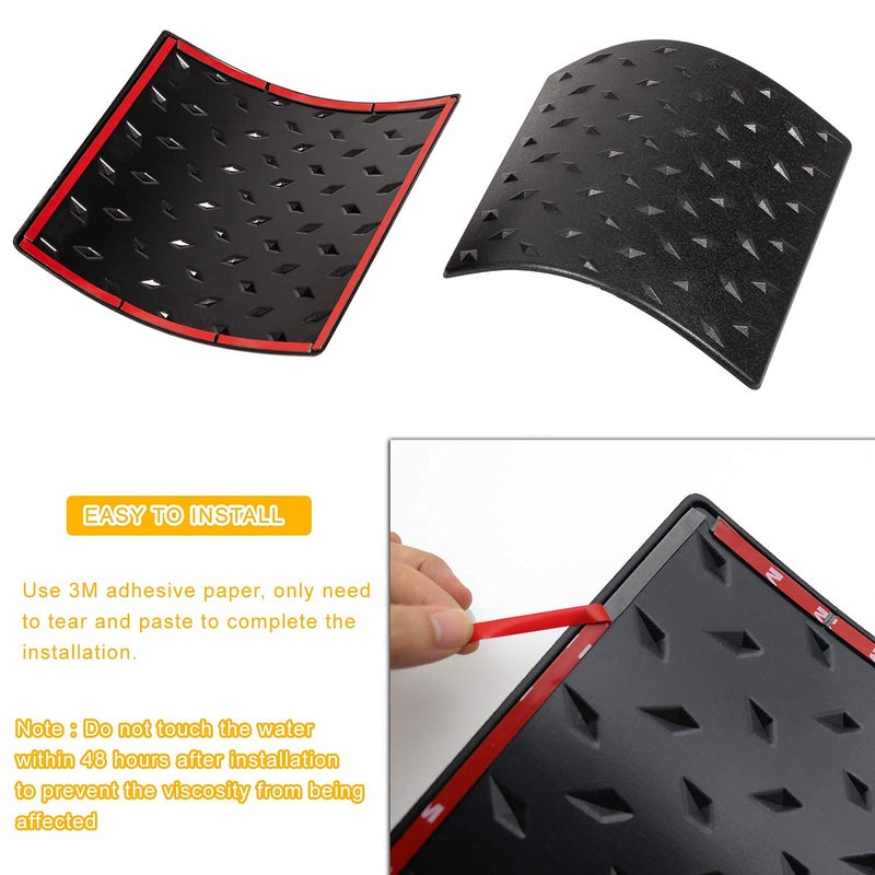 Danti Danti Black Cowl Body Armor Outer Cowling Cover for Jeep Wrangler JK JKU Unlimited Rubicon Sahara X Off Road Sport 2007-2018 (Pack of 2)  - Image 4