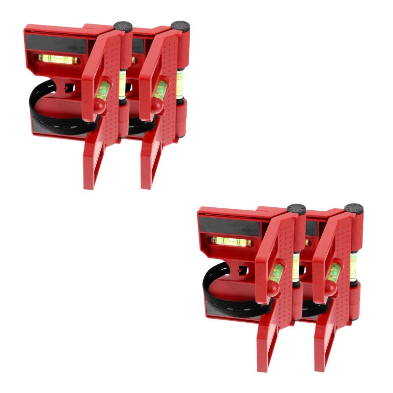 4 pcs Professional Spirit Level Post Level Tool Folds Bubble Level - Image 2