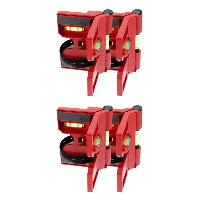 4 pcs Professional Spirit Level Post Level Tool Folds Bubble Level - Image 1