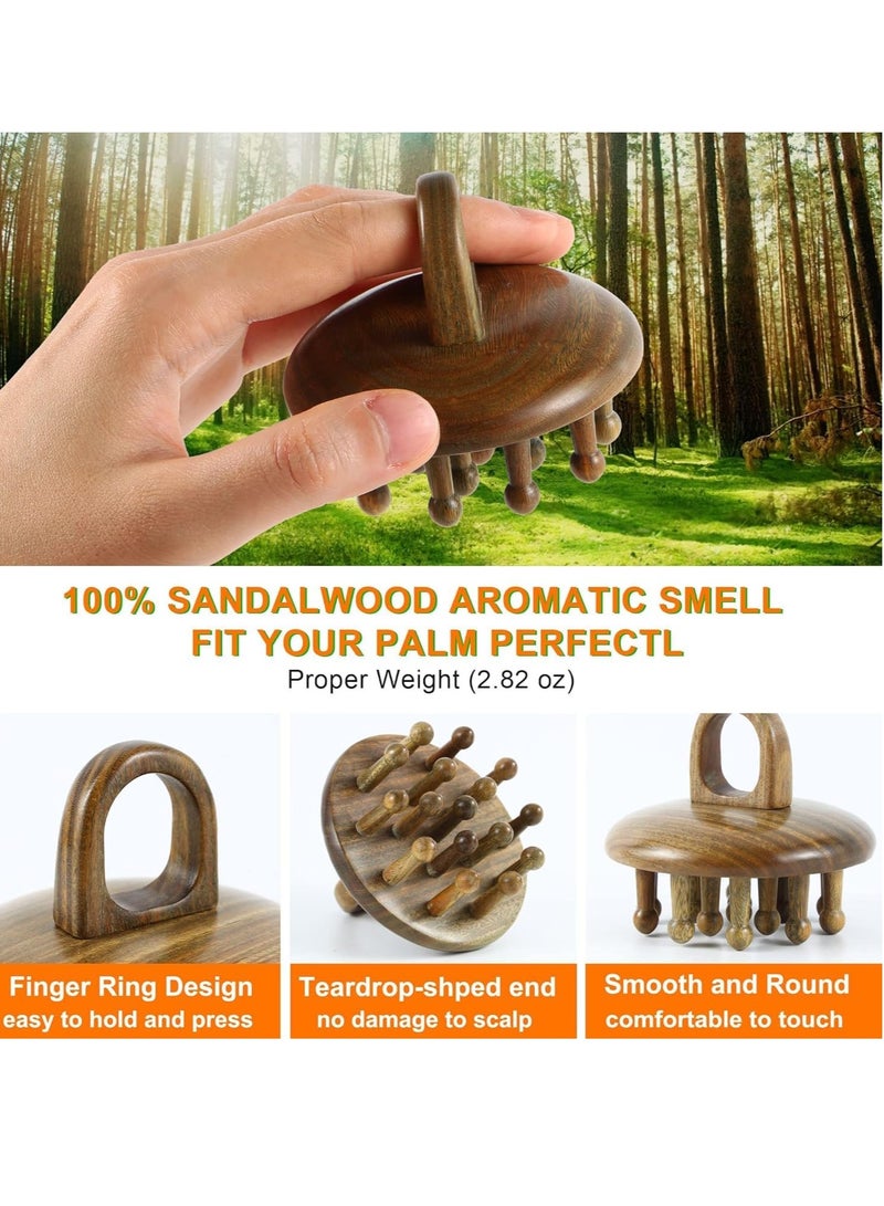 Comb Head Massager Scalp Stress Relax Manual Scalp Massagers Head Scratcher for Headache Relaxing Gifts for Women Grandmom Sisters Mom - Image 3