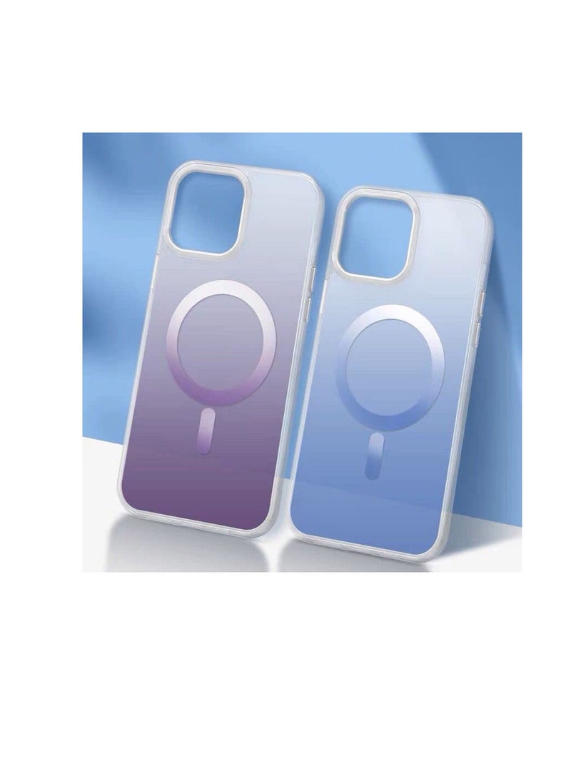 ماجيك ماسك غطاء حماية سيليكون رفيع للغاية مضاد للسقوط ومضاد للخدش ومضاد للخدش أصفر شفاف 6.1 بوصة متوافق مع جراب هاتف iPhone 14 Pro الشفاف أرجواني - Image 3