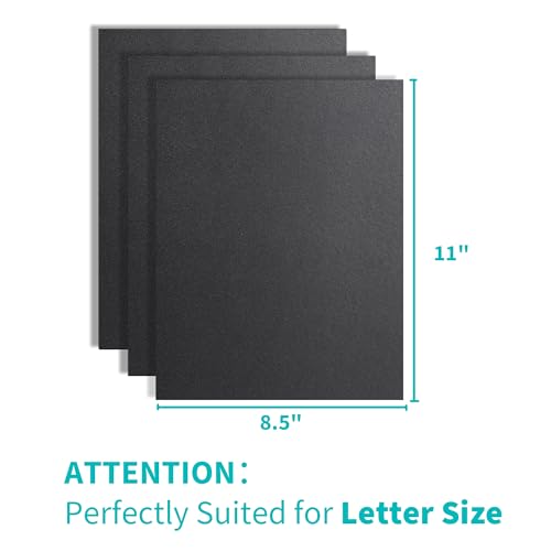 Binditek 100 Pack 12 Mil Sand-Textured Polycover - Plastic Binding Cover for Letter Size - Lightly Sanded Finish - Business Reports and Proposals - Square Corners, Un-Punched, Black - Image 3