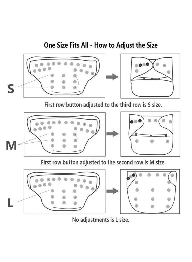 Mummamia Cloth Diaper Cover With 2 Microfibre Inserts K62 Multi Color - Image 5
