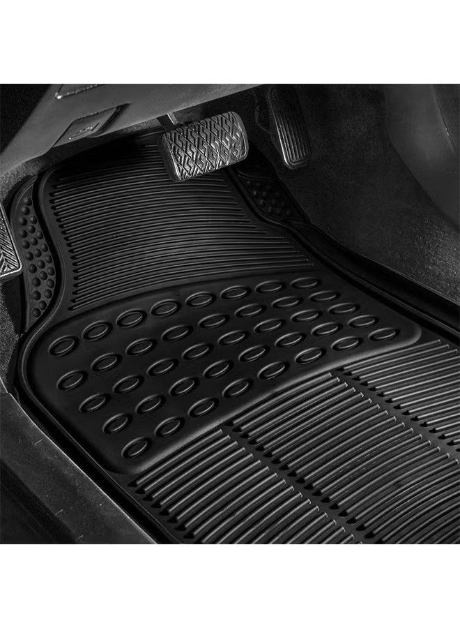 Unewshi Floor Mats For Heavy Duty Vehicles SUVs And Trucks Black Car Mats For Car Flooring Waterproof Decoration Universal Flooring For Car Interior Accessories - Image 2