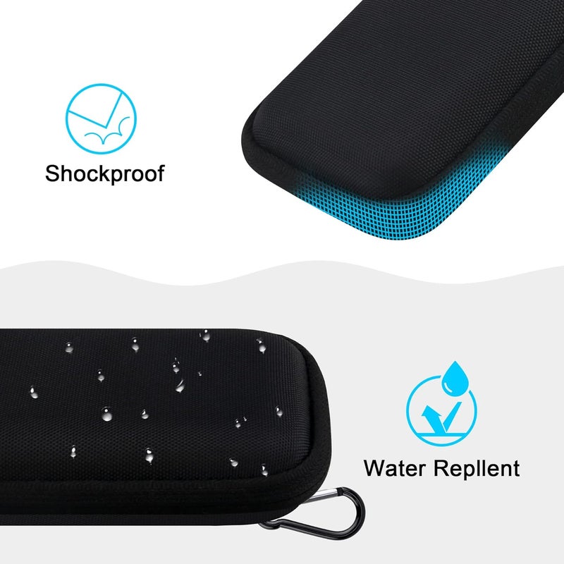 Lacdo Hard Carrying Case for SanDisk Extreme Portable External SSD SDSSDE60 SDSSDE61 250GB 500GB 1TB 2TB 4TB USB-C Solid State Drive EVA Shockproof Water Repellent Protective Storage Travel Bag, Black - Image 3