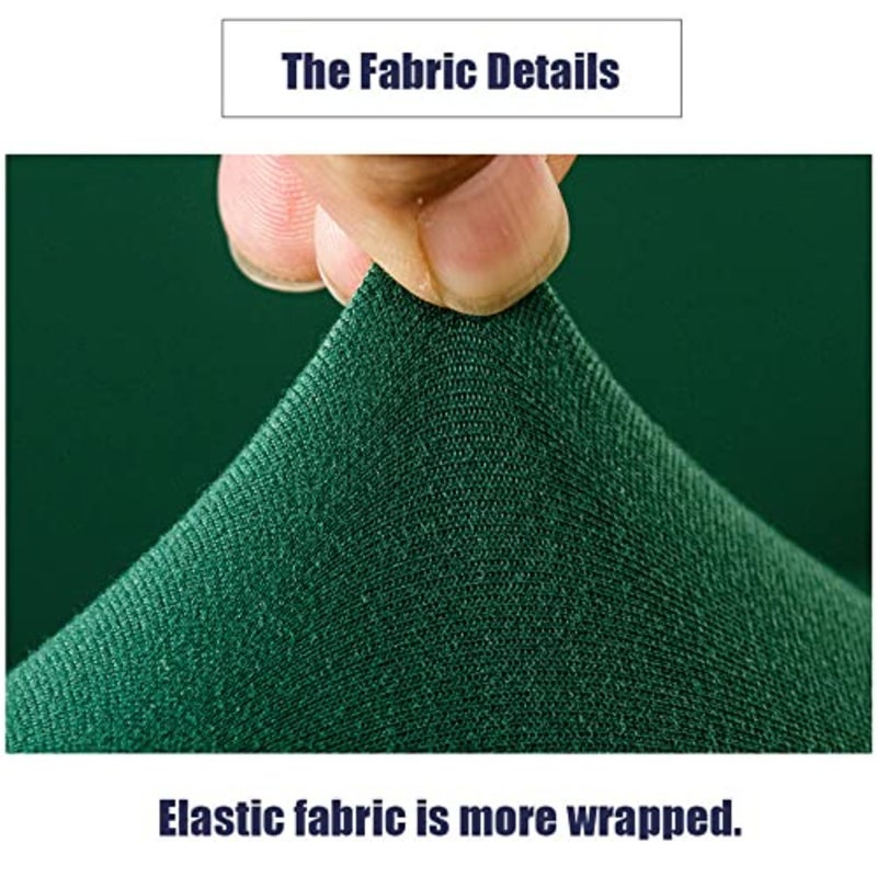 Soft Sofa Cover, 1/2/3/4 Seater Full Cover Sofa Protective Cover, All Seasons, with Non-slip Foam Stick 3 Seater, Dark Green - Image 3