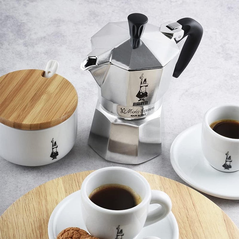Bialetti Moka Express Export Espresso Maker,Silver,90 ml,1168 - Image 2